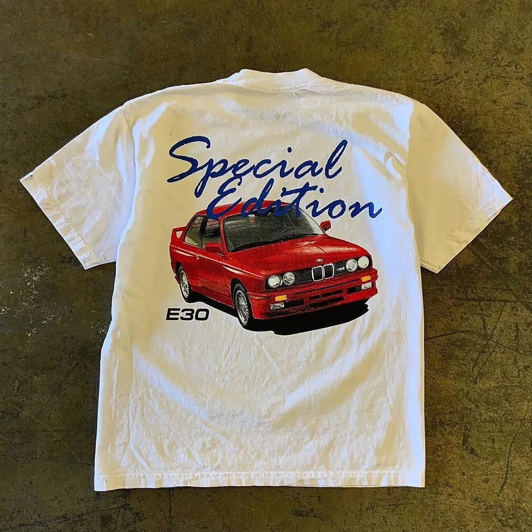 FlyShtFitsUK BMW E30 Special Edition Print T Shirt FlyFitsUK