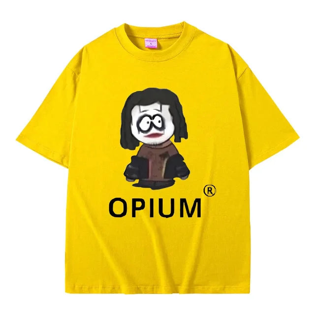 FlyShtFitsUK Cartoon Style Playboi Carti Opium Graphic Print T-shirt