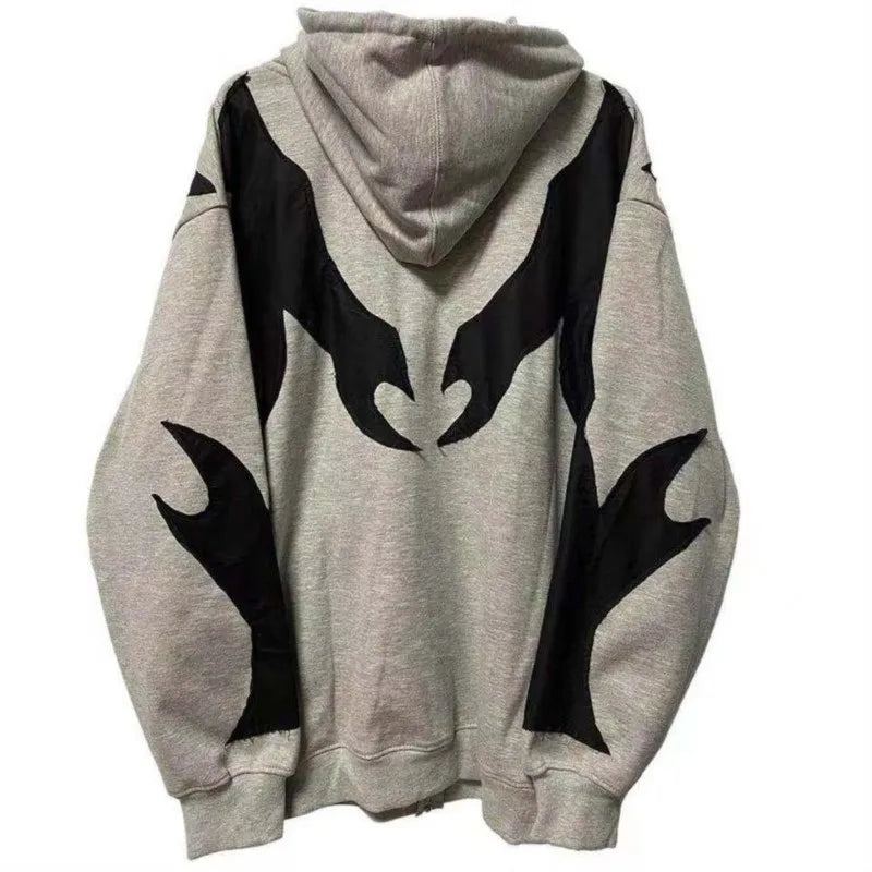 SKELETON ZIP UP HOODIE