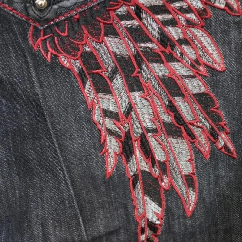 FlyShtFitUK Hip Hop Retro oversize Graphic Printing Baggy Jeans Denim Pants Men Women Goth Wide Trousers