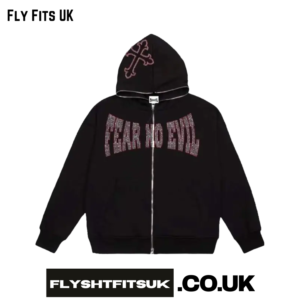 FlyShtFitsUK Zip Up Graphic Hoodies