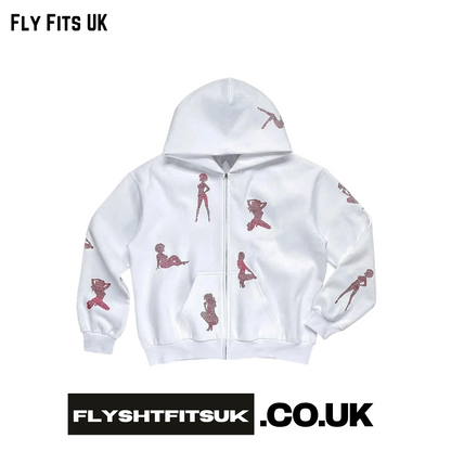 FlyshtFitsUK Girl Rhinestone hoodie