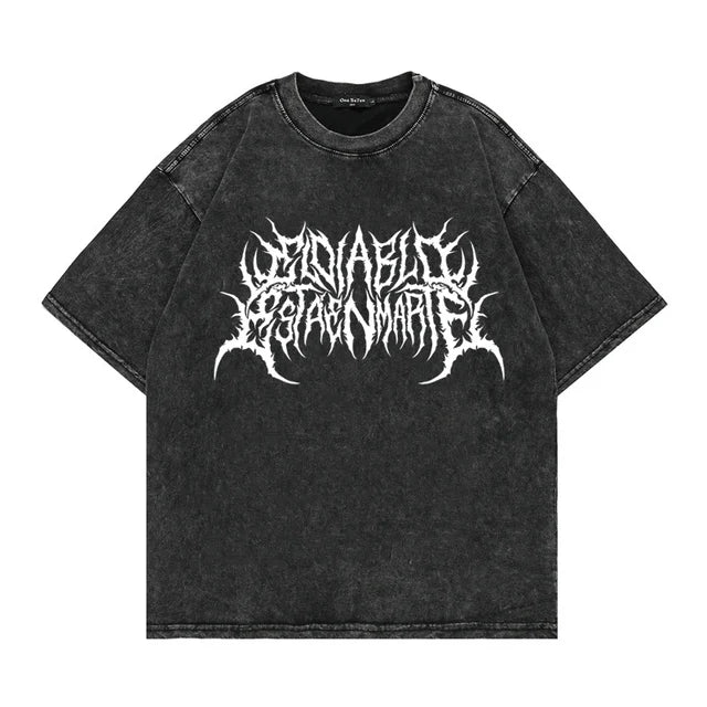 FlyShtFitsUK T-Shirt Gothic Punk Graphic