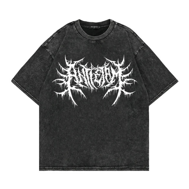 FlyShtFitsUK T-Shirt Gothic Punk Graphic