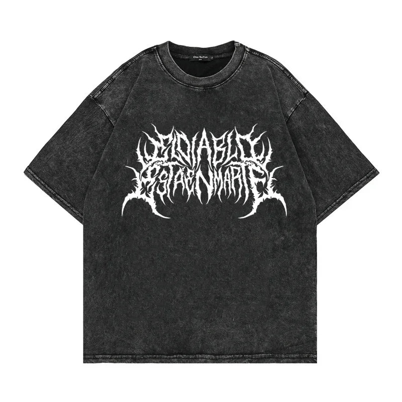 FlyShtFitsUK T-Shirt Gothic Punk Graphic