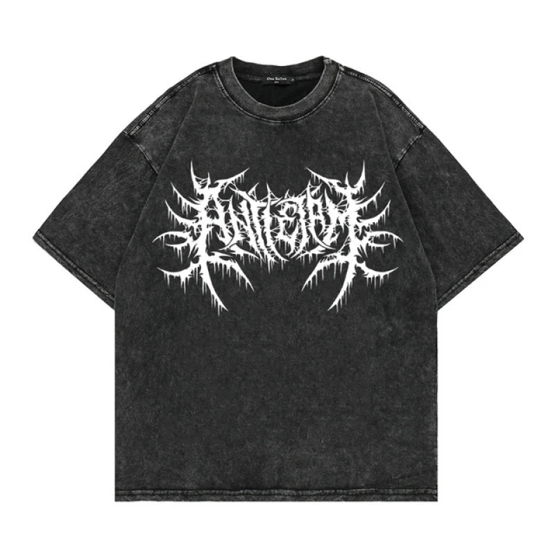 FlyShtFitsUK T-Shirt Gothic Punk Graphic