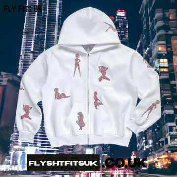 FlyshtFitsUK Girl Rhinestone hoodie