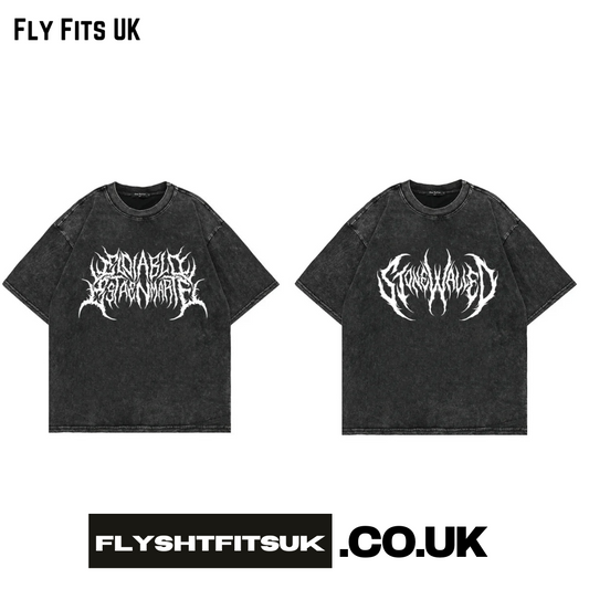 FlyShtFitsUK T-Shirt Gothic Punk Graphic