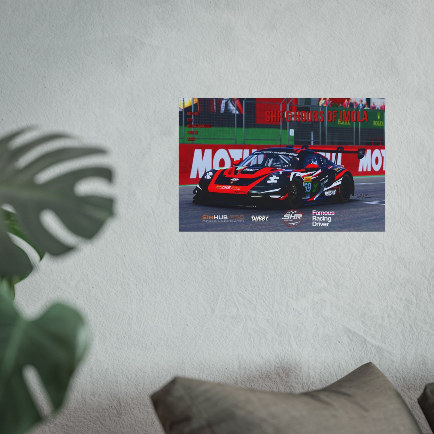 SHR 6 HOURS OF IMOLA A3 POSTER