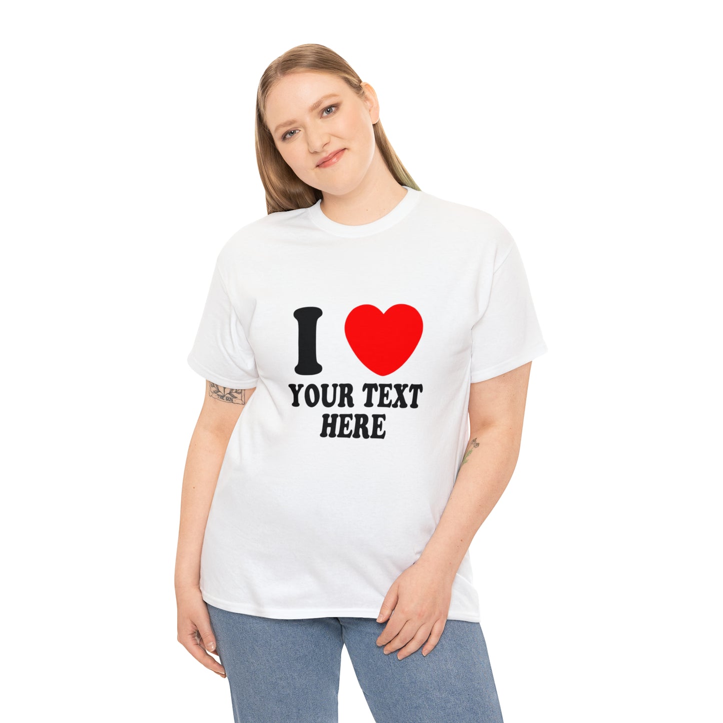 **CUSTOM DESIGN** I <3 ANY TEXT SHIRT