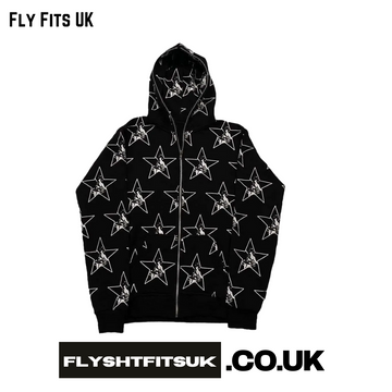 FlyShtFitsUK Zip Up Graphic Hoodies