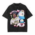 Anita Max Wynn Love Washed T Shirt Streetwear Hip Hop Cool T-Shirt Tees Tops Men Women Short Sleeve Harajuku Printed