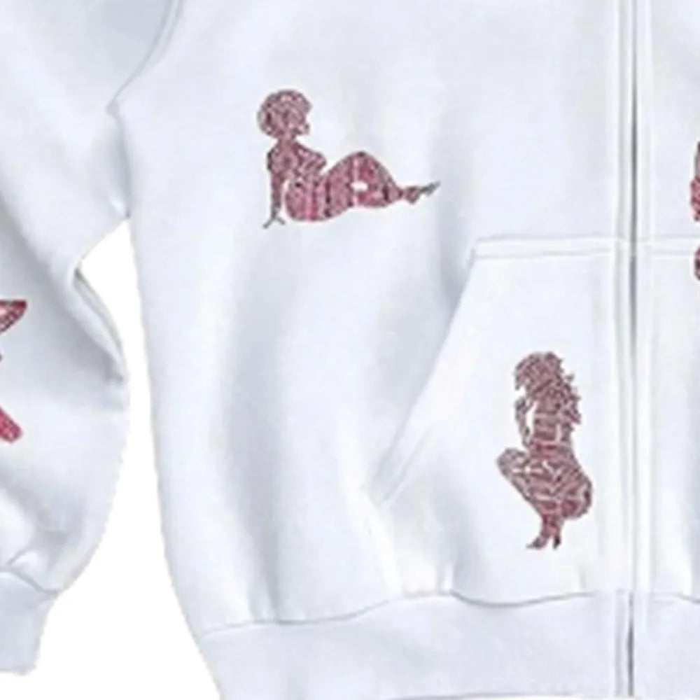 FlyshtFitsUK Girl Rhinestone hoodie