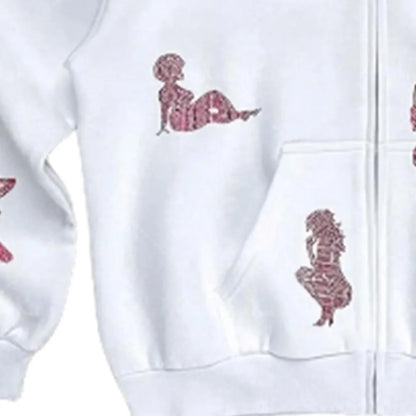 FlyshtFitsUK Girl Rhinestone hoodie