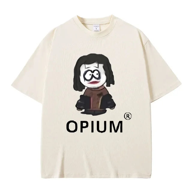 FlyShtFitsUK Cartoon Style Playboi Carti Opium Graphic Print T-shirt