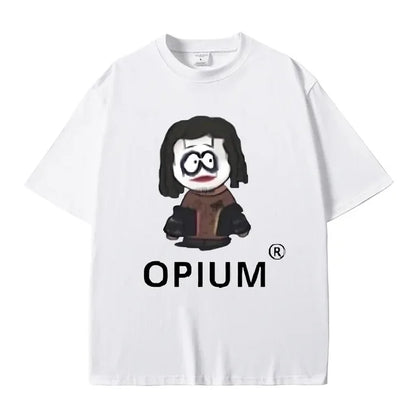 FlyShtFitsUK Cartoon Style Playboi Carti Opium Graphic Print T-shirt