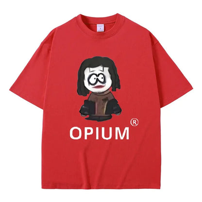 FlyShtFitsUK Cartoon Style Playboi Carti Opium Graphic Print T-shirt