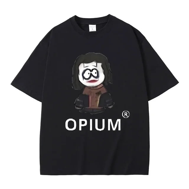 FlyShtFitsUK Cartoon Style Playboi Carti Opium Graphic Print T-shirt