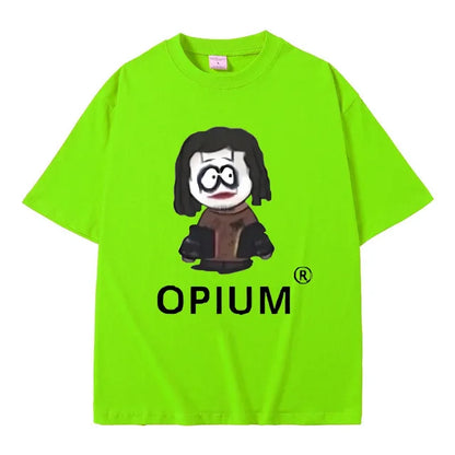 FlyShtFitsUK Cartoon Style Playboi Carti Opium Graphic Print T-shirt