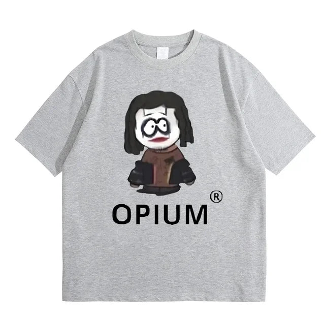 FlyShtFitsUK Cartoon Style Playboi Carti Opium Graphic Print T-shirt