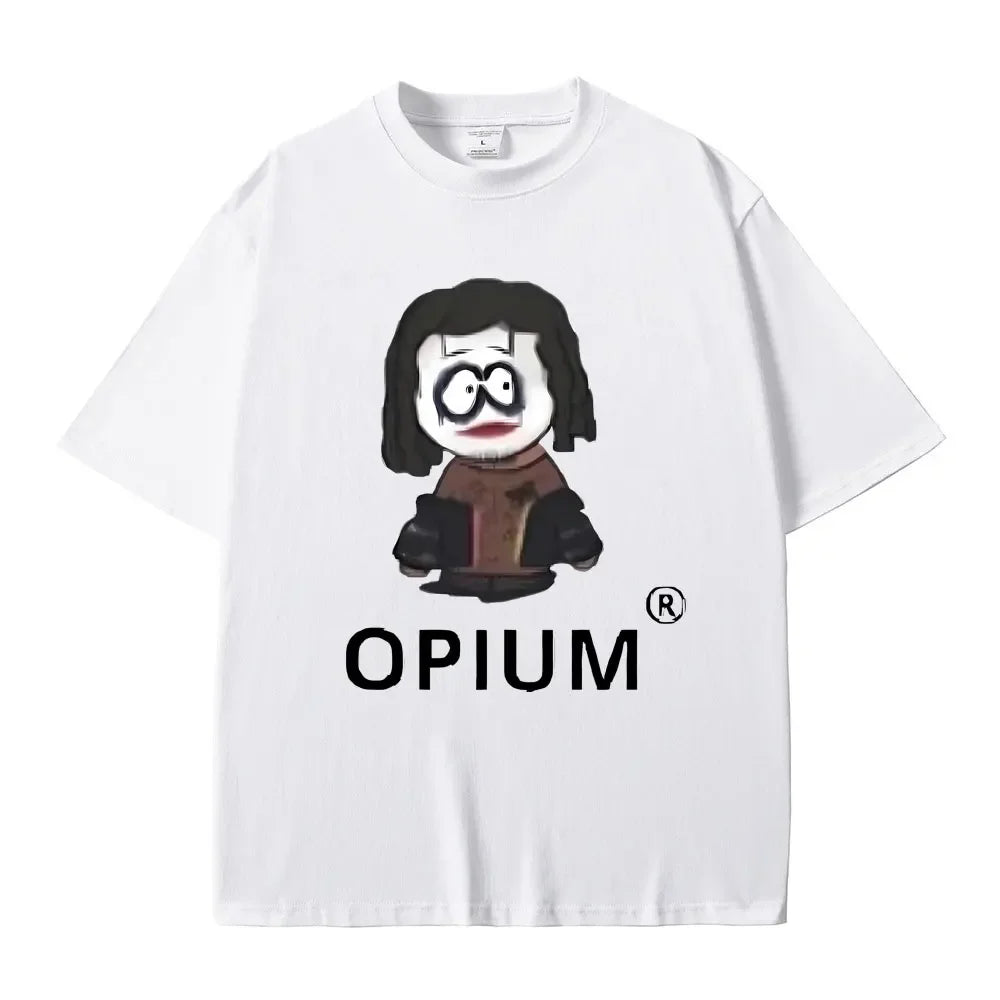 FlyShtFitsUK Cartoon Style Playboi Carti Opium Graphic Print T-shirt