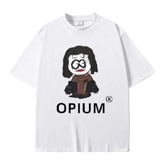 FlyShtFitsUK Cartoon Style Playboi Carti Opium Graphic Print T-shirt