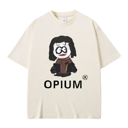 FlyShtFitsUK Cartoon Style Playboi Carti Opium Graphic Print T-shirt