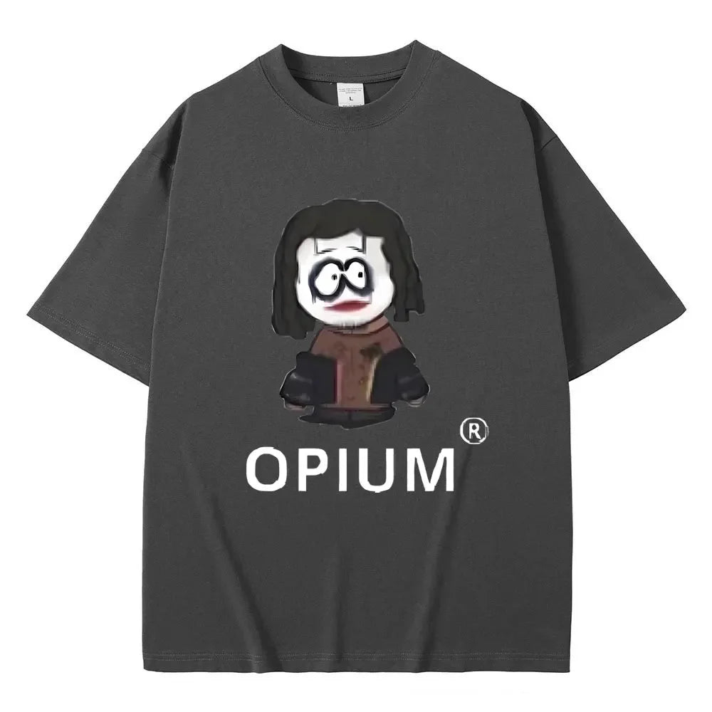 FlyShtFitsUK Cartoon Style Playboi Carti Opium Graphic Print T-shirt