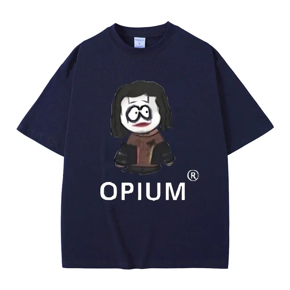FlyShtFitsUK Cartoon Style Playboi Carti Opium Graphic Print T-shirt