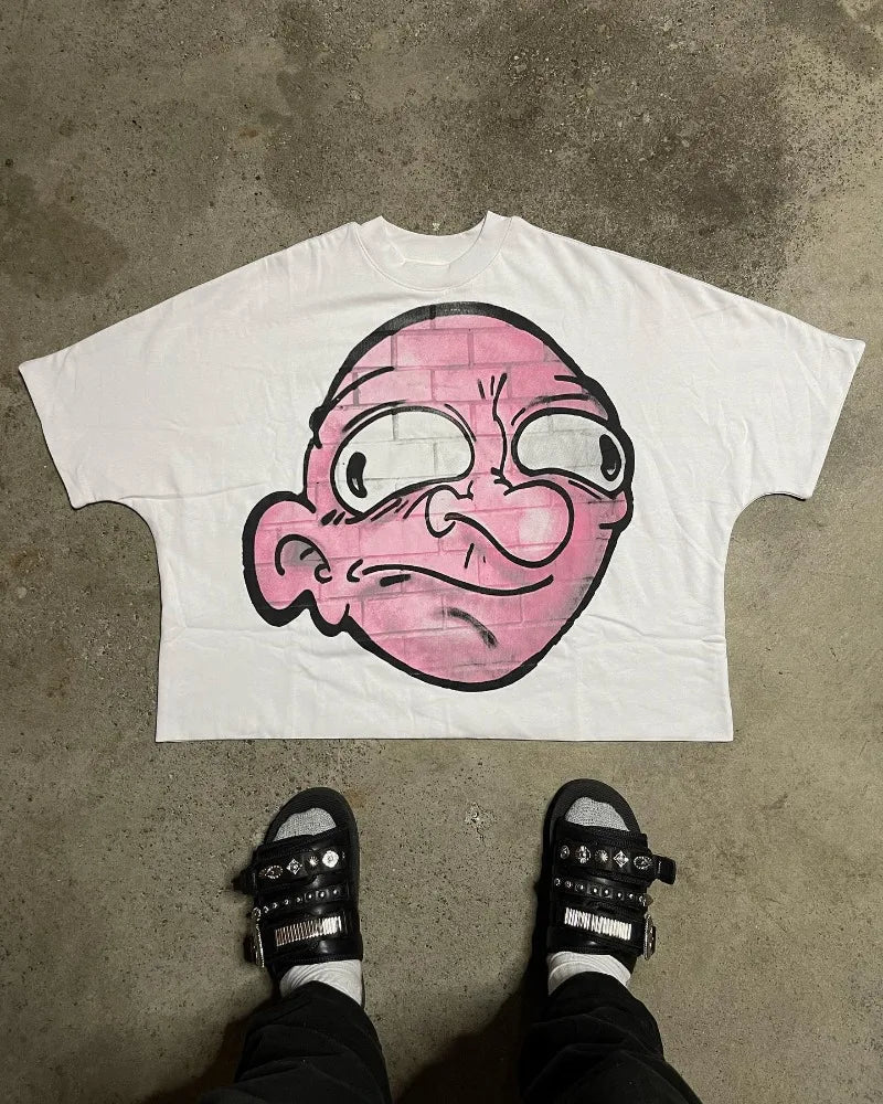 FlyShtFitsUK Gothic punk cartoon design printed T-shirts