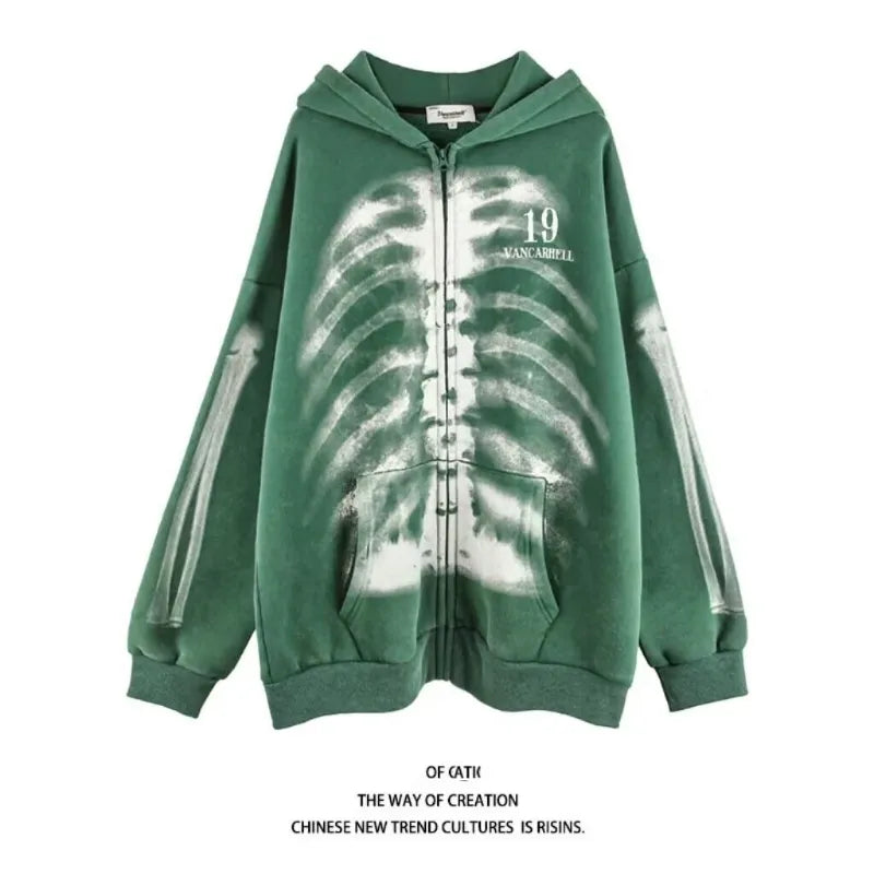 SKULL COLLECTIVE HOODIE FlyShtFitsUk