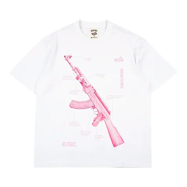 FlyShtFitsUk  AK-47 Retro Print Shirts