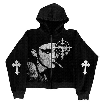 ONE SHOT ZIP UP HOODIE