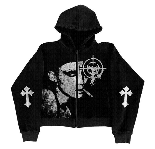 ONE SHOT ZIP UP HOODIE