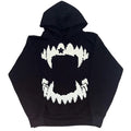 FlyShtFitsUK Fangs Knitted Grunge Hoodie