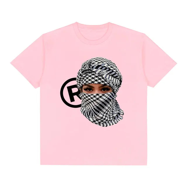 FlyShtFitsUK T-Shirt Cotton Vintage Character Graphic Print Punk Y2k Clothes Tops Gothic Casual Loose Unisex Streetwear Top Tee