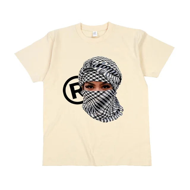 FlyShtFitsUK T-Shirt Cotton Vintage Character Graphic Print Punk Y2k Clothes Tops Gothic Casual Loose Unisex Streetwear Top Tee