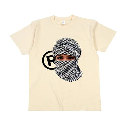 FlyShtFitsUK T-Shirt Cotton Vintage Character Graphic Print Punk Y2k Clothes Tops Gothic Casual Loose Unisex Streetwear Top Tee