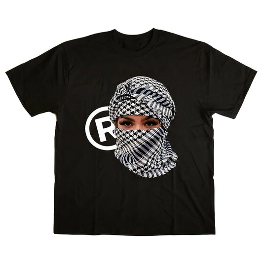 FlyShtFitsUK T-Shirt Cotton Vintage Character Graphic Print Punk Y2k Clothes Tops Gothic Casual Loose Unisex Streetwear Top Tee