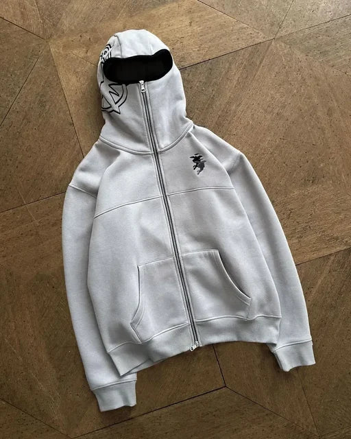 FlyShtFitsUK stand-up collar half-zip pullover men's Hoodie