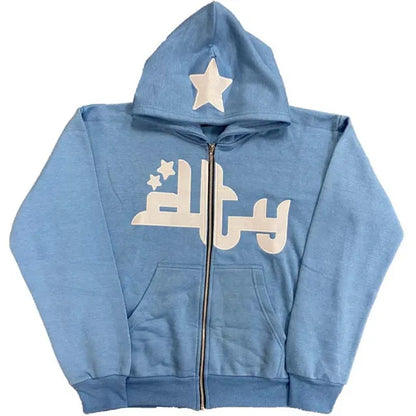 STAR PRINT HOODIE flyshtfitsuk