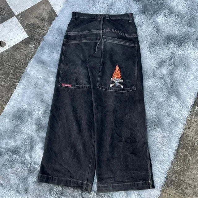 FlyShtFitsUK Y2k Wide Leg Jeans