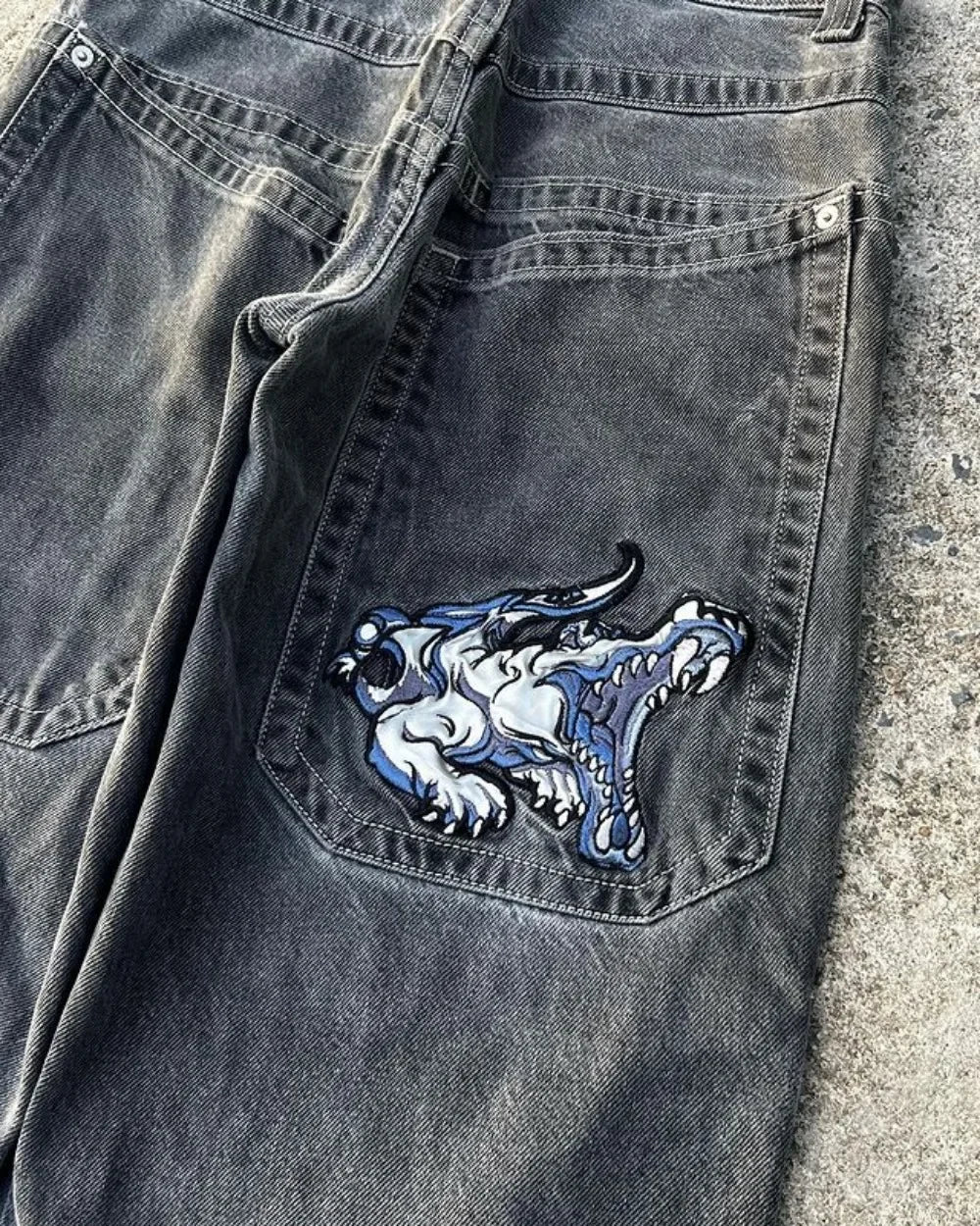 FlyShtFitsUK Y2k Wide Leg Jeans