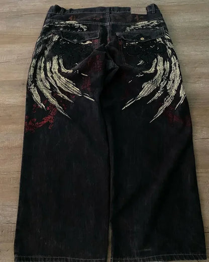 FlyShitFitsUK Y2K Jeans Baggy Loose