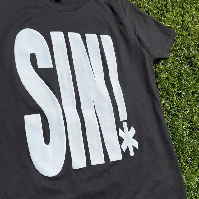FlyShtFitsUK "SIN!" Vintage Oversized Short Sleeve Shirt