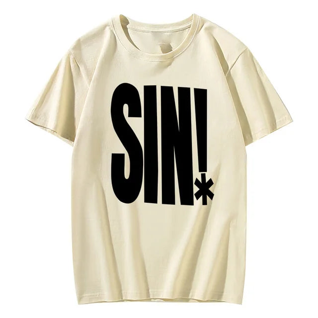 FlyShtFitsUK "SIN!" Vintage Oversized Short Sleeve Shirt