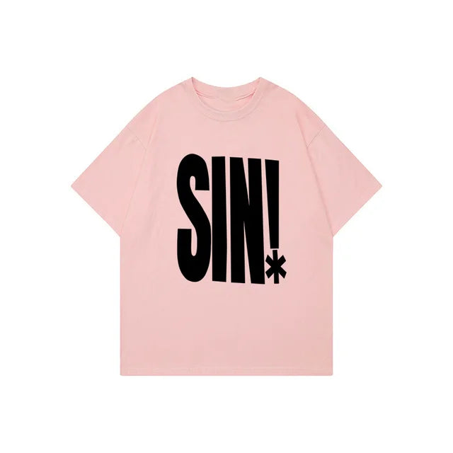 FlyShtFitsUK "SIN!" Vintage Oversized Short Sleeve Shirt