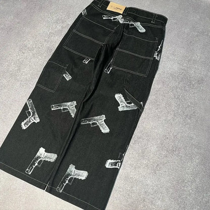 FlyShtFitsUK Glock Printed Baggy Jeans
