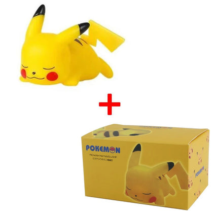 12cm Pokemon Pikachu Night Light Anime Figure Cute Bedside Lamp For Bedrooms Ornaments Children's Luminous Toys Christmas Gift