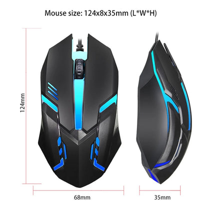 Wired Mouse Colourful LED Gaming Mouse E-Sports USB 5000 DPI Wired Mice Optical Wired Gamer Mouse For Desktop Laptop PC Computer